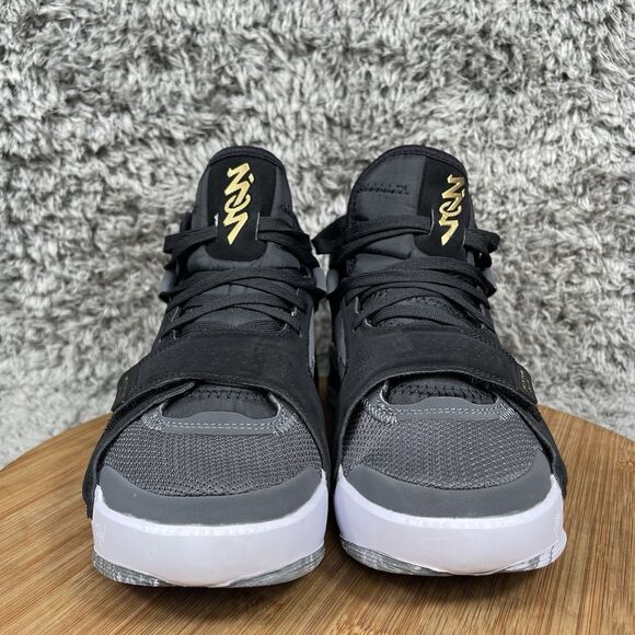 Jordan Zion 2 TB Basketball Shoes Sneakers Men's 6.5 Black Metallic Gold - Picture 3 of 9